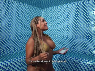 Big cock Nerd Boy fucks me hard in the sauna while my husband is away! Carla Morelli &amp; PipeBoy1