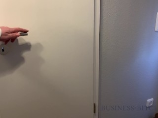 boss caught me on the office restroom - fuck without condom impregnates me