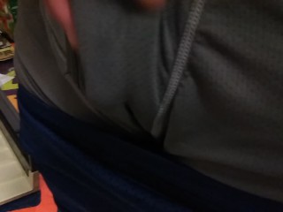 Cleaning my house and got hard as fuck! Showing off FTM cock